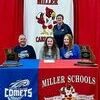 Alli Mitchell, senior at Miller High School, signs to play volleyball at Cottey College.