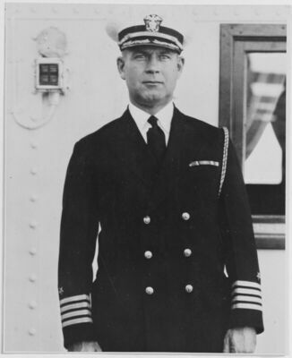 Rear Adm. Isaac Kidd was aboard the USS Arizona the morning of Dec. 7, 1941, when the military facilities at Pearl Harbor were attacked by Japanese forces. Kidd’s remains were never found following the explosion that sunk the Arizona – to this day, he is considered missing in action. (U.S. Navy photograph)