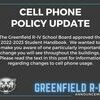 A Facebook post made by the Greenfield R-IV School District regarding the prohibition wireless device use by students, posted June 29, following approval of policy changes following the June 15 meeting of the school board.