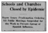 Clip from the Oct. 10, 1918, edition of The Greenfield Vedette.